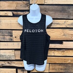 Lululemon‎ Black Peloton Together We Go Far, Off and Running Tank Size 10